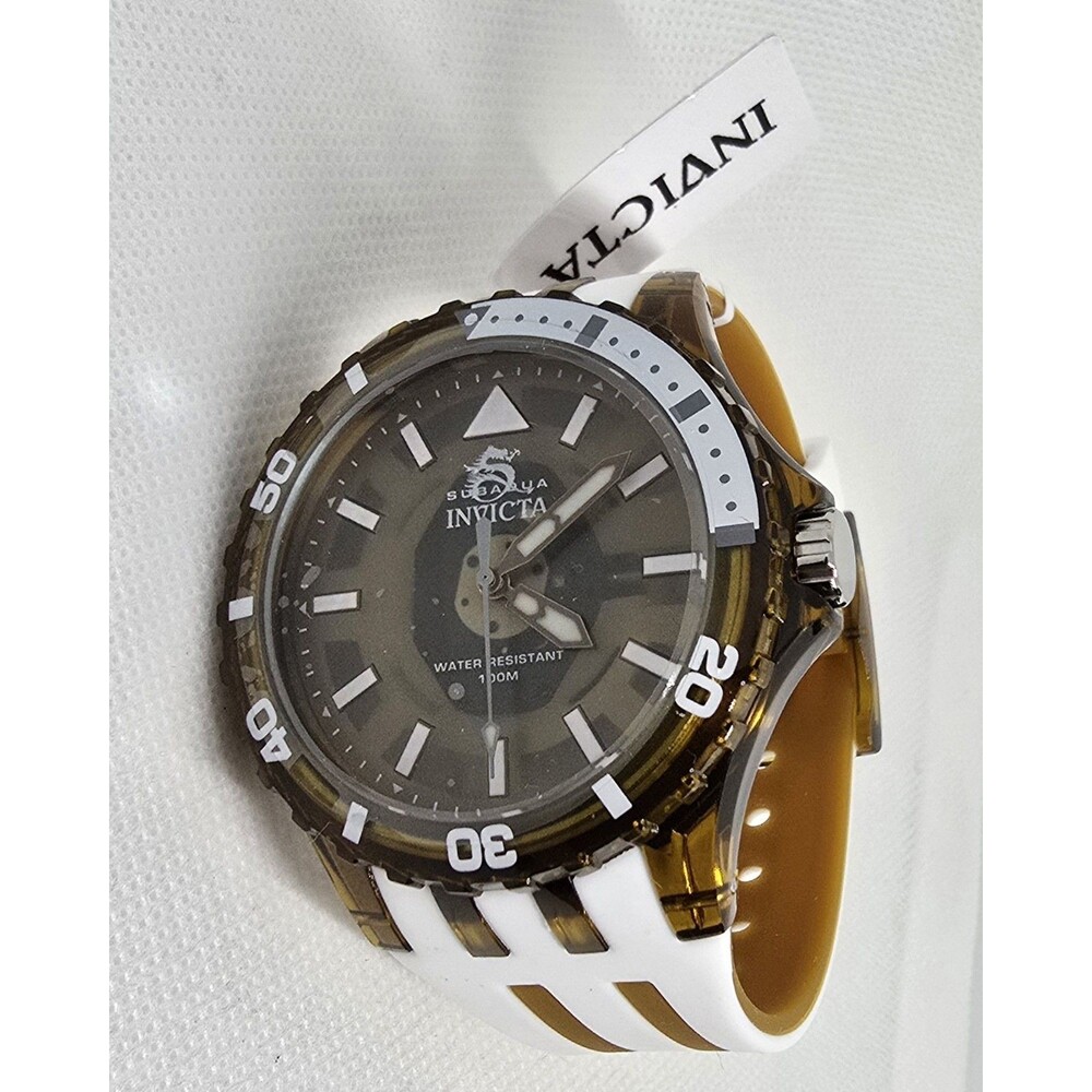 Invicta Subaqua Men’s Watch 44mm Dark Brown White 70034 New In Box - Picture 4 of 7